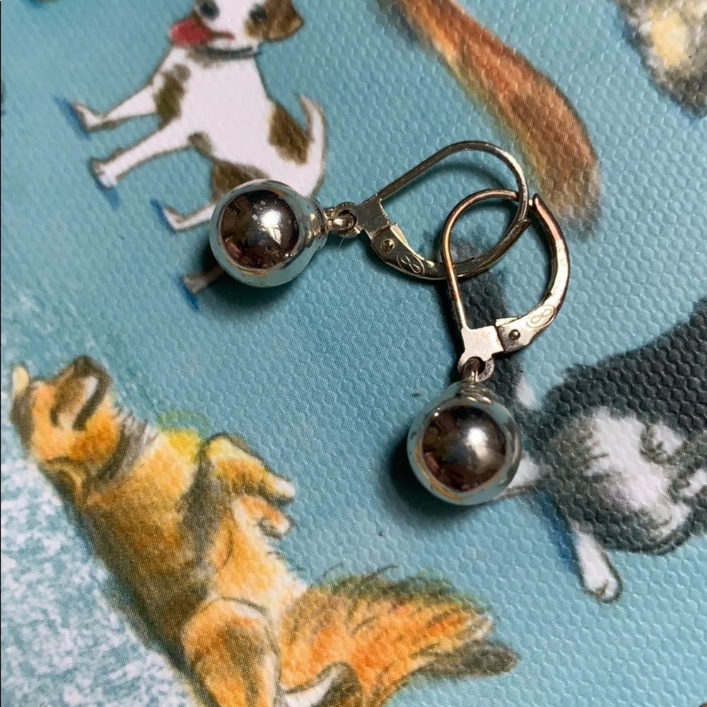 Silver Bead Earrings